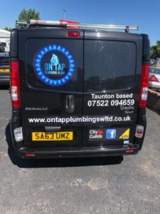 back of on tap van