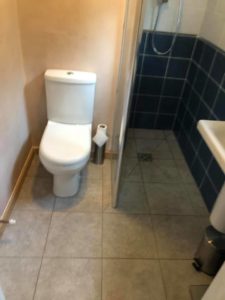 toilet in a bathroom
