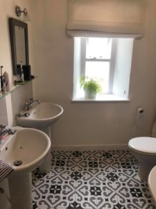 wide view of bathroom